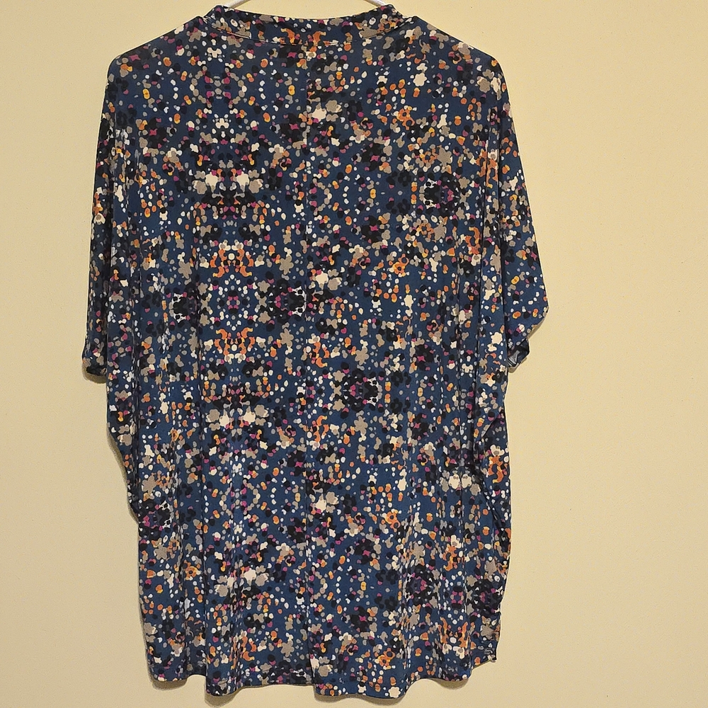 Stylish Multicolor Patterned Blouse - Picture 5 of 5